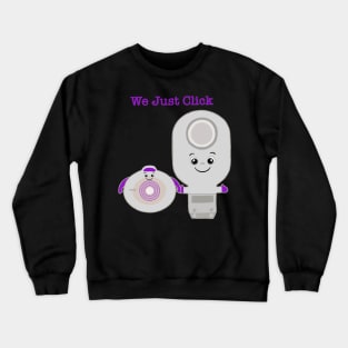 We Just Click Cute Two Piece Ostomy Bag Crewneck Sweatshirt